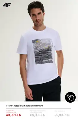 4F - gazetka promocyjna Męskie T-shirty od 39,99 zł od poniedziałku 22.06  - strona 5