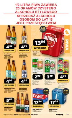 Netto - gazetka promocyjna Gazetka Spożywcza od czwartku 25.06 do niedzieli 28.06 - strona 17