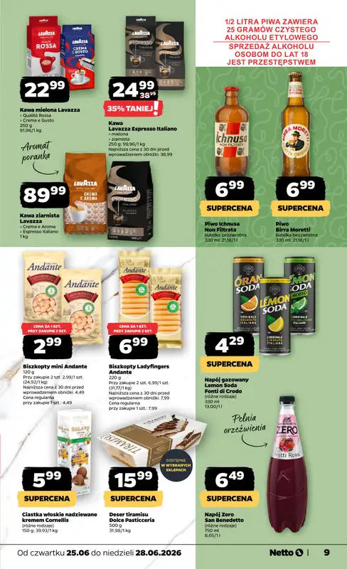 Netto - gazetka promocyjna Gazetka Spożywcza od czwartku 25.06 do niedzieli 28.06 - strona 9