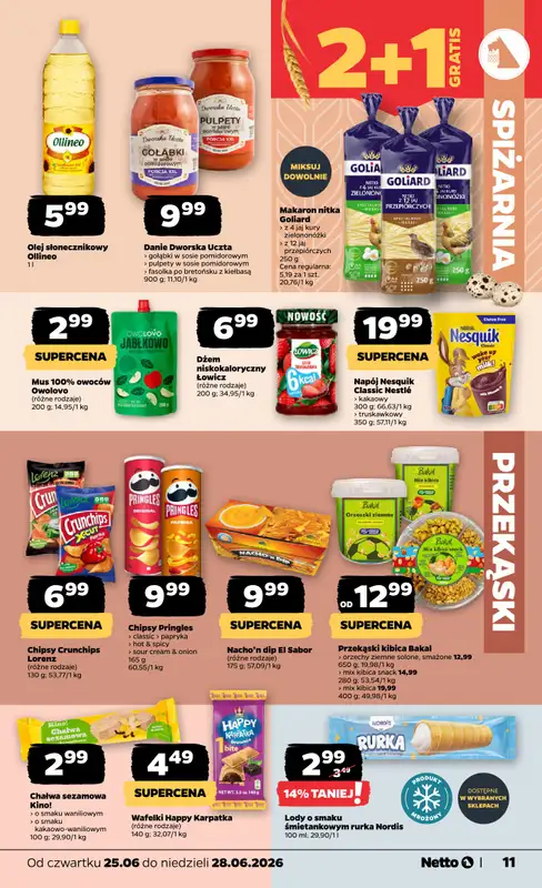 Netto - gazetka promocyjna Gazetka Spożywcza od czwartku 25.06 do niedzieli 28.06 - strona 11