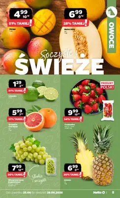 Netto - gazetka promocyjna Gazetka Spożywcza od czwartku 25.06 do niedzieli 28.06 - strona 5