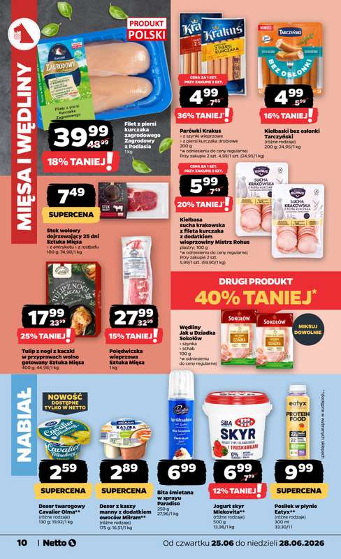 Netto - gazetka promocyjna Gazetka Spożywcza od czwartku 25.06 do niedzieli 28.06 - strona 10