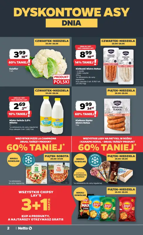 Netto - gazetka promocyjna Gazetka Spożywcza od czwartku 25.06 do niedzieli 28.06 - strona 2