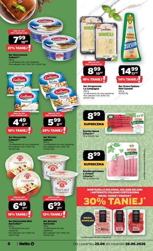 Netto - gazetka promocyjna Gazetka Spożywcza od czwartku 25.06 do niedzieli 28.06 - strona 6