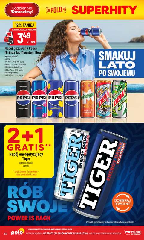 POLOmarket - gazetka promocyjna Gazetka od środy 24.06 do wtorku 30.06 - strona 50