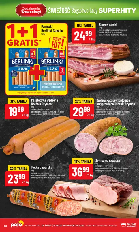 POLOmarket - gazetka promocyjna Gazetka od środy 24.06 do wtorku 30.06 - strona 20