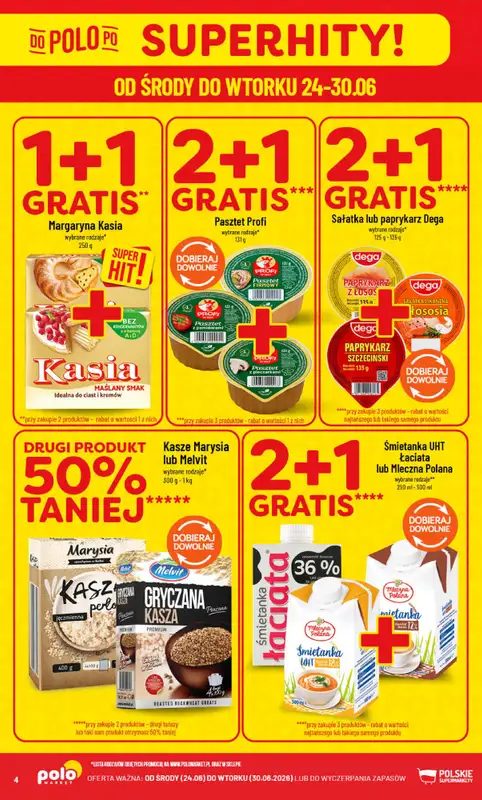 POLOmarket - gazetka promocyjna Gazetka od środy 24.06 do wtorku 30.06 - strona 4