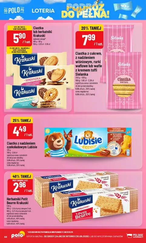 POLOmarket - gazetka promocyjna Gazetka od środy 24.06 do wtorku 30.06 - strona 44