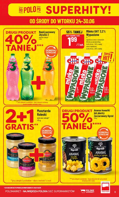 POLOmarket - gazetka promocyjna Gazetka od środy 24.06 do wtorku 30.06 - strona 5