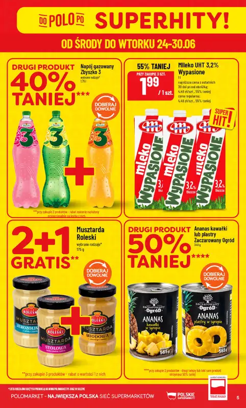 POLOmarket - gazetka promocyjna Gazetka od środy 24.06 do wtorku 30.06 - strona 5