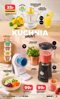 Netto - gazetka promocyjna Inspiracje tygodnia Kuchnia  do środy 01.07 - strona 3