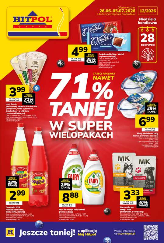 Hitpol - gazetka promocyjna Gazetka  do niedzieli 05.07