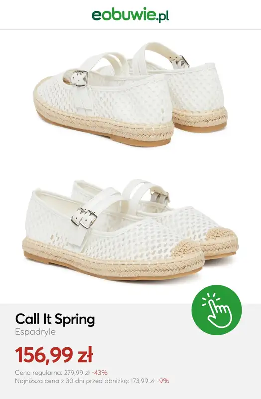 eobuwie.pl - gazetka promocyjna Espadryle damskie do -50% od poniedziałku 22.06  - strona 8