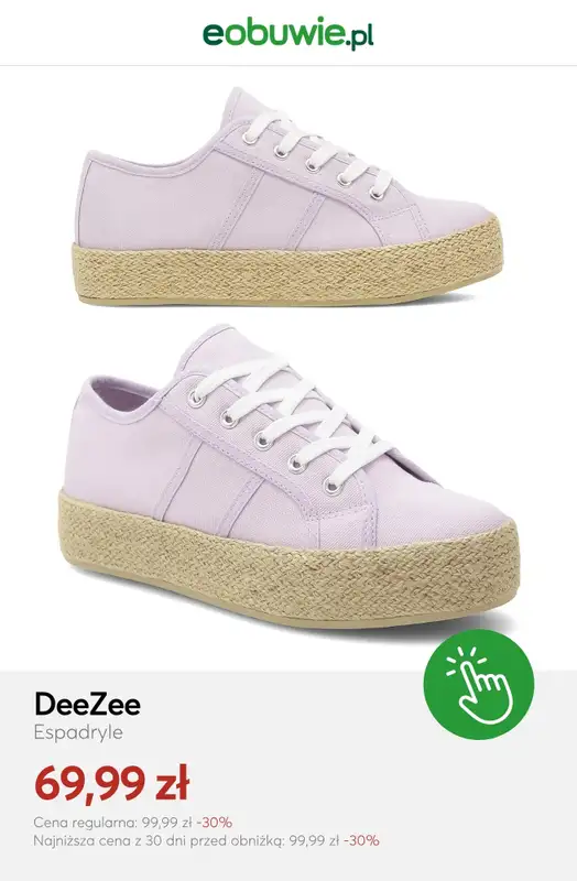 eobuwie.pl - gazetka promocyjna Espadryle damskie do -50% od poniedziałku 22.06  - strona 7