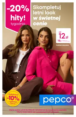 Pepco - gazetka promocyjna Gazetka od czwartku 25.06 do środy 01.07