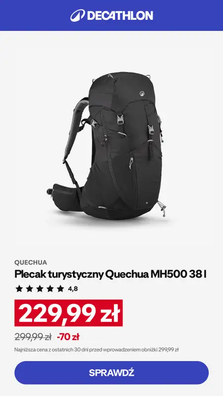 Decathlon - gazetka promocyjna HIKING - Najlepsze okazje! od poniedziałku 22.06 do niedzieli 12.07 - strona 4