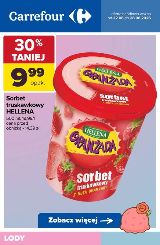 Carrefour - gazetka promocyjna LODY - sprawdź promocje! od wtorku 23.06 do niedzieli 28.06 - strona 3