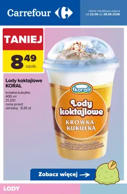 Carrefour - gazetka promocyjna LODY - sprawdź promocje! od wtorku 23.06 do niedzieli 28.06 - strona 7