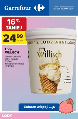 Carrefour - gazetka promocyjna LODY - sprawdź promocje! od wtorku 23.06 do niedzieli 28.06 - strona 9