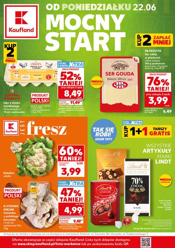 Kaufland - gazetka promocyjna Mocny Start od poniedziałku 22.06 do środy 24.06