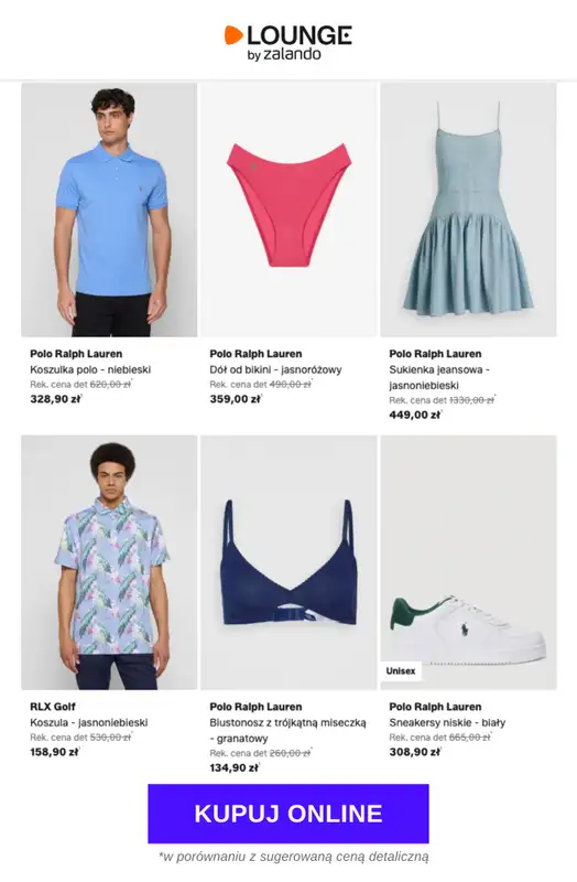 Lounge by Zalando - gazetka promocyjna Do -80% Polo Ralph Lauren od poniedziałku 22.06 do czwartku 25.06 - strona 8