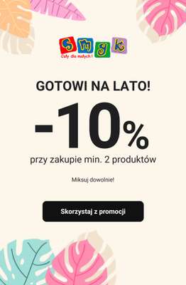 Smyk - gazetka promocyjna -10% przy zakupie min. 2 produktów - miksuj dowolnie! od poniedziałku 22.06 do środy 24.06