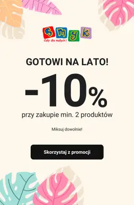 Smyk - gazetka promocyjna -10% przy zakupie min. 2 produktów - miksuj dowolnie! od poniedziałku 22.06 do środy 24.06