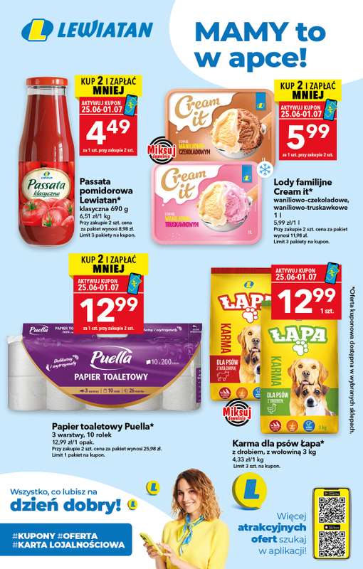 LEWIATAN - gazetka promocyjna Mamy TO w appce od czwartku 25.06 do środy 01.07