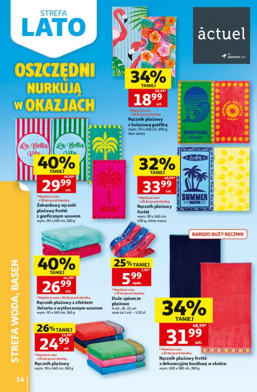 Auchan - gazetka promocyjna Gazetka 30 Lat Hipermarket Auchan od czwartku 25.06 do środy 01.07 - strona 14