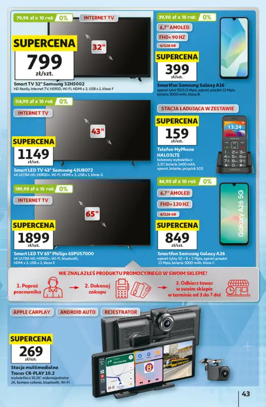 Auchan - gazetka promocyjna Gazetka 30 Lat Hipermarket Auchan od czwartku 25.06 do środy 01.07 - strona 43