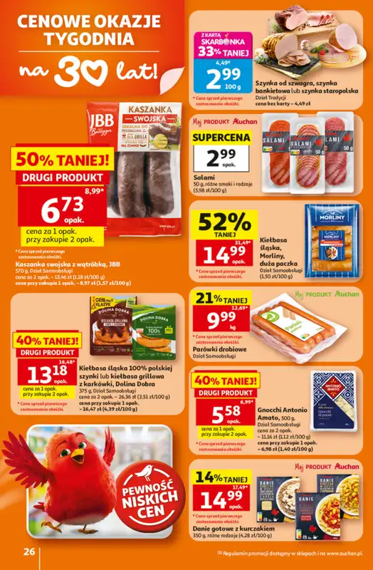 Auchan - gazetka promocyjna Gazetka 30 Lat Hipermarket Auchan od czwartku 25.06 do środy 01.07 - strona 26