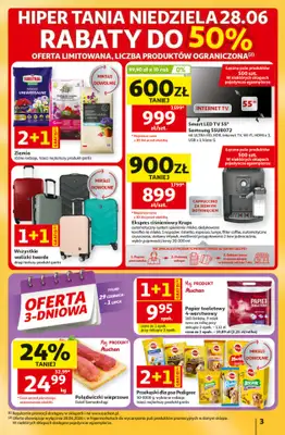 Auchan - gazetka promocyjna Gazetka 30 Lat Hipermarket Auchan od czwartku 25.06 do środy 01.07 - strona 3