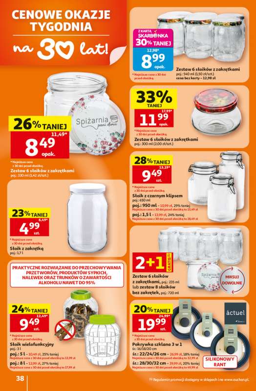 Auchan - gazetka promocyjna Gazetka 30 Lat Hipermarket Auchan od czwartku 25.06 do środy 01.07 - strona 38