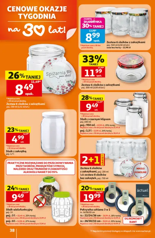 Auchan - gazetka promocyjna Gazetka 30 Lat Hipermarket Auchan od czwartku 25.06 do środy 01.07 - strona 38