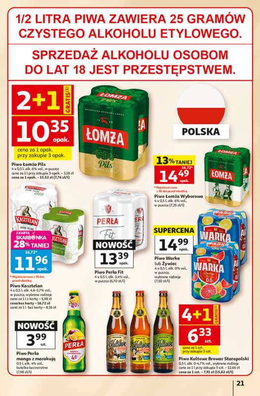 Auchan - gazetka promocyjna Gazetka 30 Lat Hipermarket Auchan od czwartku 25.06 do środy 01.07 - strona 21