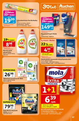 Auchan - gazetka promocyjna Gazetka 30 Lat Hipermarket Auchan od czwartku 25.06 do środy 01.07 - strona 37