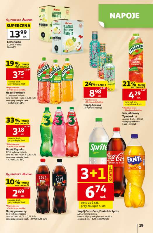 Auchan - gazetka promocyjna Gazetka 30 Lat Hipermarket Auchan od czwartku 25.06 do środy 01.07 - strona 19