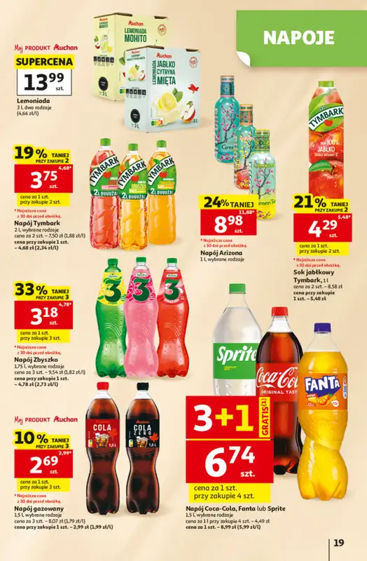 Auchan - gazetka promocyjna Gazetka 30 Lat Hipermarket Auchan od czwartku 25.06 do środy 01.07 - strona 19