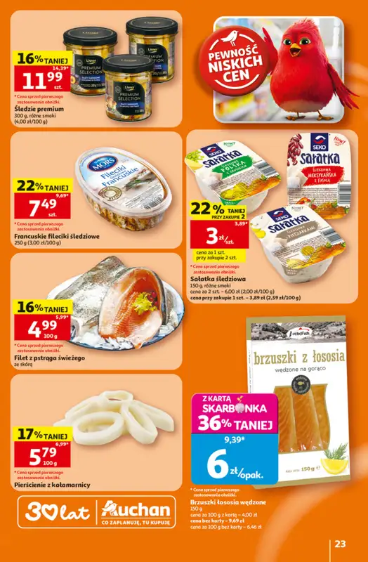 Auchan - gazetka promocyjna Gazetka 30 Lat Hipermarket Auchan od czwartku 25.06 do środy 01.07 - strona 23