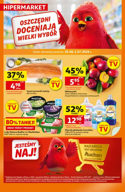 Auchan - gazetka promocyjna Gazetka 30 Lat Hipermarket Auchan od czwartku 25.06 do środy 01.07
