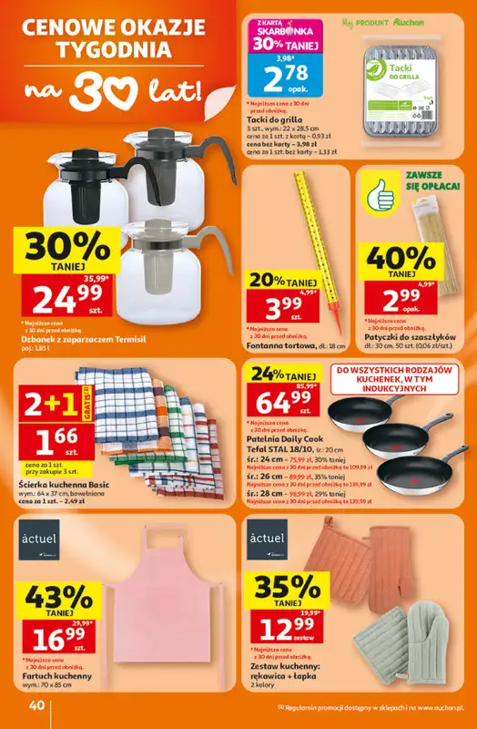 Auchan - gazetka promocyjna Gazetka 30 Lat Hipermarket Auchan od czwartku 25.06 do środy 01.07 - strona 40