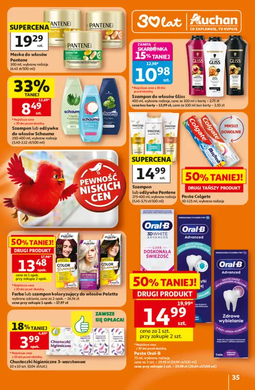 Auchan - gazetka promocyjna Gazetka 30 Lat Hipermarket Auchan od czwartku 25.06 do środy 01.07 - strona 35