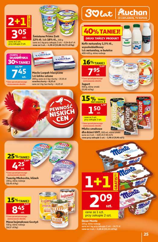 Auchan - gazetka promocyjna Gazetka 30 Lat Hipermarket Auchan od czwartku 25.06 do środy 01.07 - strona 25