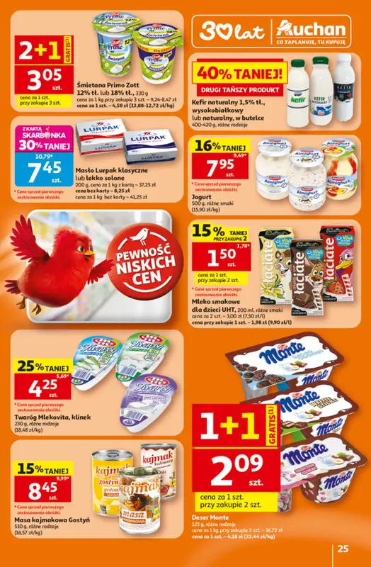 Auchan - gazetka promocyjna Gazetka 30 Lat Hipermarket Auchan od czwartku 25.06 do środy 01.07 - strona 25