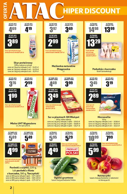 Auchan - gazetka promocyjna Gazetka ATAC Hiper Discount od czwartku 25.06 do środy 15.07 - strona 2