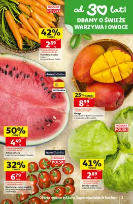 Auchan - gazetka promocyjna Gazetka 30 Lat Supermarket Auchan od czwartku 25.06 do środy 01.07 - strona 3