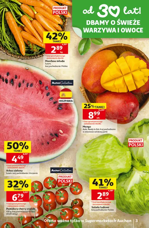 Auchan - gazetka promocyjna Gazetka 30 Lat Supermarket Auchan   - strona 3