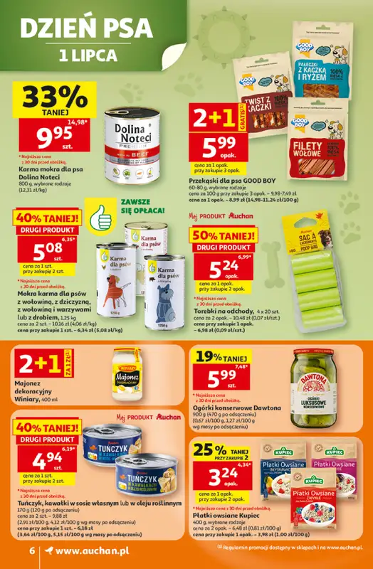 Auchan - gazetka promocyjna Gazetka 30 Lat Supermarket Auchan od czwartku 25.06 do środy 01.07 - strona 6