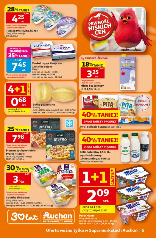Auchan - gazetka promocyjna Gazetka 30 Lat Supermarket Auchan od czwartku 25.06 do środy 01.07 - strona 5