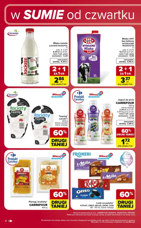 Carrefour - gazetka promocyjna W sumie od czwartku weekend okazji od czwartku 25.06 do niedzieli 28.06 - strona 4